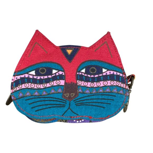 Laurel Burch Coin Purse Zipper Key Chain Bag Charm - Picture 5 of 5